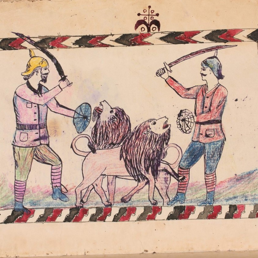 Lion hunt image from SOAH 00132